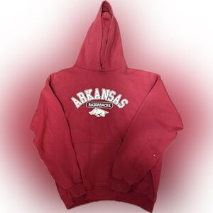 Arkansas Razorbacks Red Hoodie | Sz L